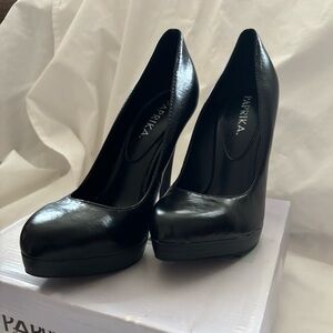 Paprika Black Platform Pump Heels
